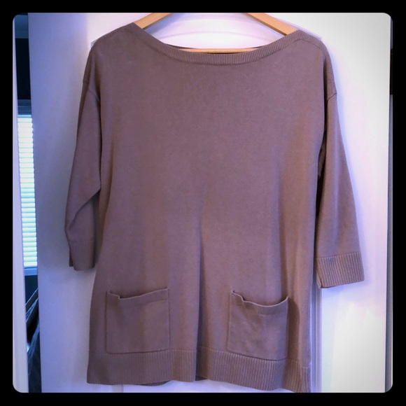 Boatneck 3/4 sleeve sweater - Picture 1 of 3